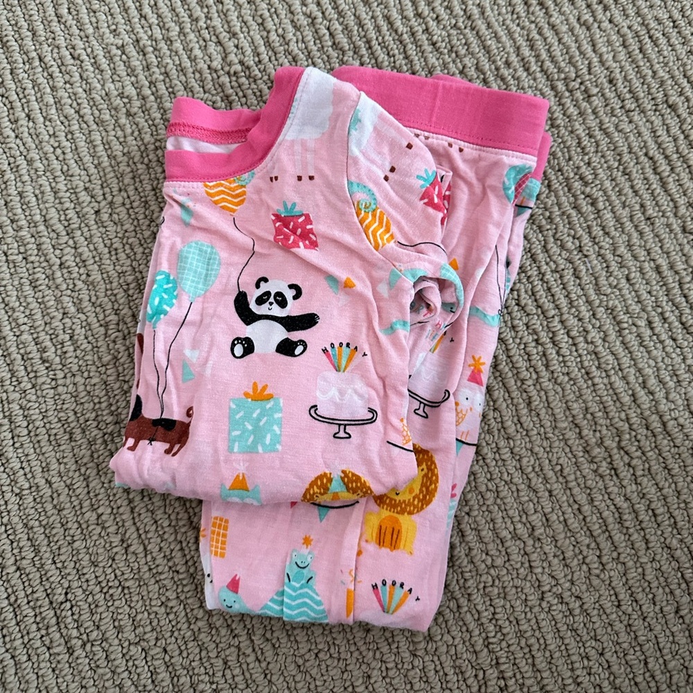 Little sleepies birthday pajamas. Great, used conditions. No stains or marks.